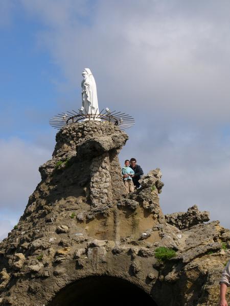 Le rocher de la vierge à Biarritz