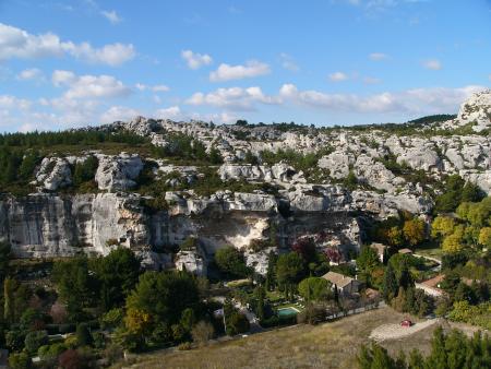 Vue des Baux de Provence